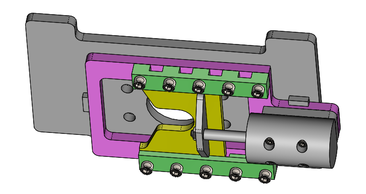 Sliding plate assembly