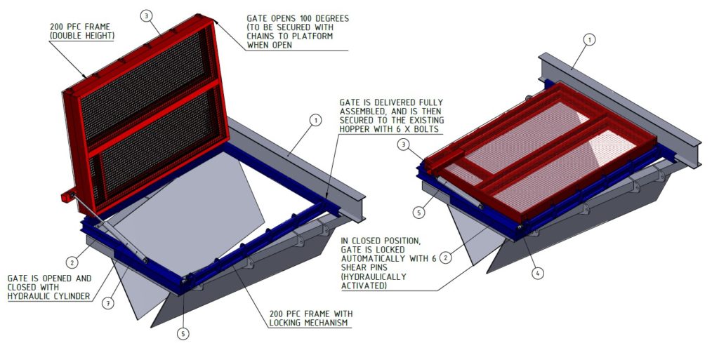 Crusher GET ejection protection frame