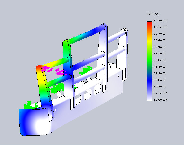 Mercedes actross iso view deflection Front Underrun Protection Devices