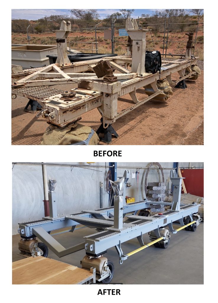 GT Dolly refurbishment project before and after