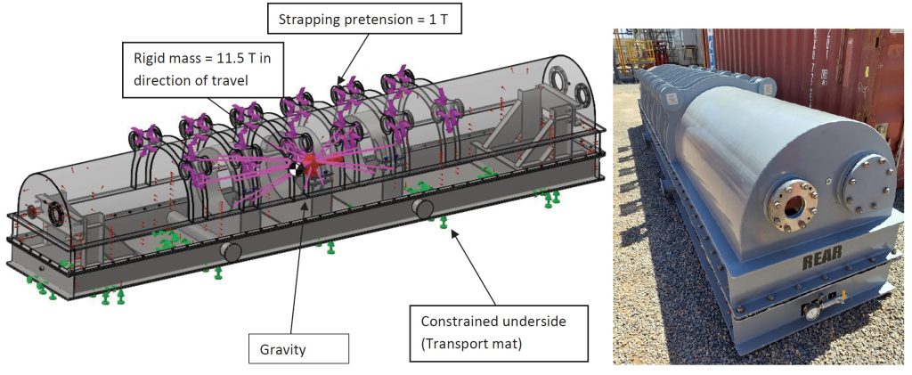 Rotor transport cradle design