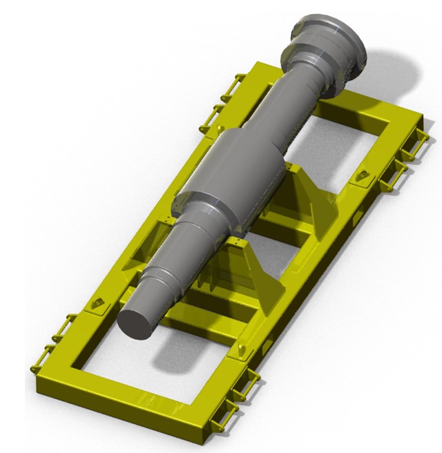 Shaft transport cradle