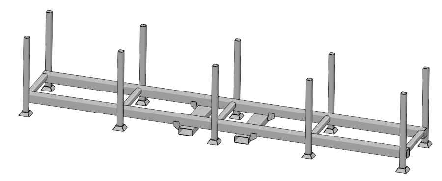 Typical pipe storage stillage