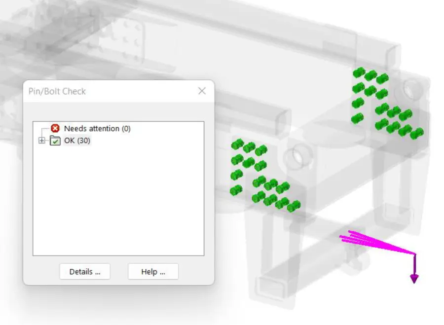 truck towbar FEA analysis Towbar fastener analysis